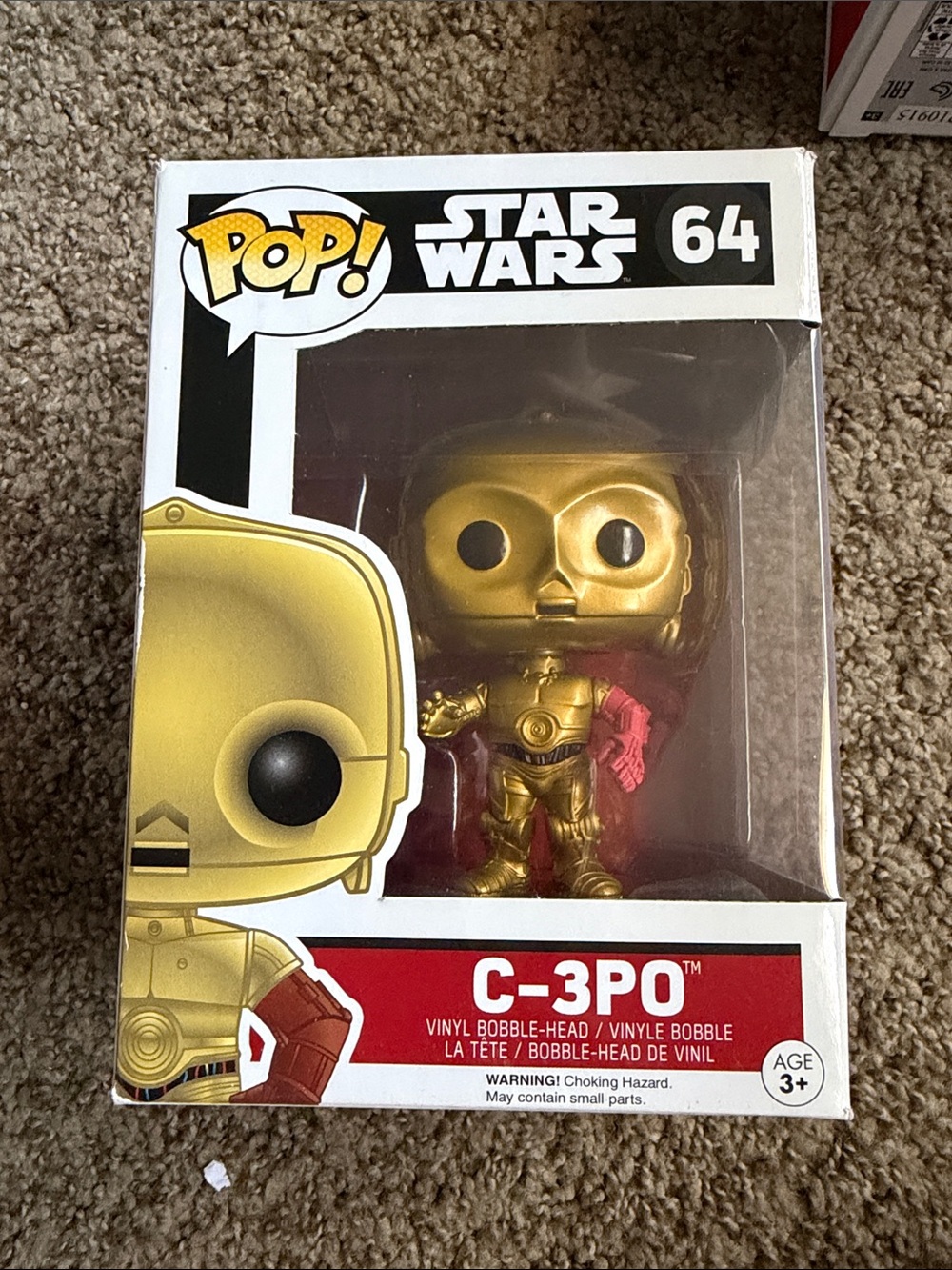 Funko C-3PO Vinyl Figure in Gold with Red Arm